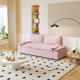 Bellemave® 70.1" 3-in-1 Convertible Sleeper Sofa with 2 Soft Pillows - Bellemave