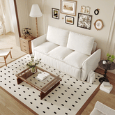 Bellemave® 70.9" Multi-Functional Velvet Loveseat Bed with 2-in-1 Pillow and Blanket Set - Bellemave