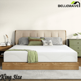 Bellemave® 10" Twin Memory Foam Mattress with Cooling Green Tea Gel & Charcoal, Breathable Knit Cover, CertiPUR - US Certified, Mattress in a Box, Soft Support, White - Bellemave