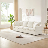 Bellemave® 110" Modern Chenille Modular Sofa with 2 Pillows Included - Bellemave