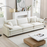 Bellemave® 115.34" Modern 3 - Seater Sectional Sofa with 2 Arm Pillows and 3 Throw Pillows - Bellemave