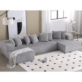 Bellemave® 131" U - shaped Modular Sectional Couch with 8 Pillows - Bellemave