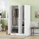 Bellemave® 3 - Door Shutter Wardrobe with Shelves - Bellemave