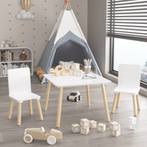 Bellemave® 3 Pieces Toddler Table and Chair Set - Bellemave