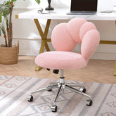 Bellemave® 360° Swivel Height Adjustable Teddy Fabric Swivel Chair - Bellemave
