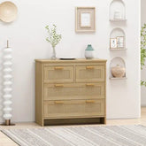 Bellemave® 4 Drawers Rattan Cabinet - Bellemave