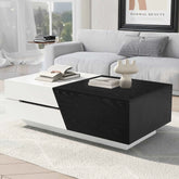 Bellemave® 47.24" Modern Extendable Sliding Top Coffee Table with Storage - Bellemave