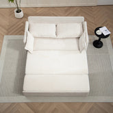 Bellemave® 59.5" Corduroy Convertible Sleeper Sofa Couch with Side Storage and USB/C - TYPE Charging Ports - Bellemave