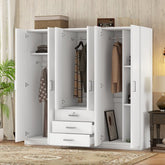 Bellemave® 6 - Doors Wooden Wardrobe Storage with Big Drawers - Bellemave