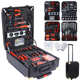 Bellemave® 899pcs Home Repair Tool Set Kit for Men, Toolbox Storage Case with 4 Drawers, General Household Tool Kit with Rolling Tool Box, Tool Set Kit - Bellemave