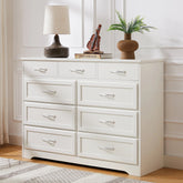 Bellemave® 9 Drawer Long Dresser with Antique Handles - Bellemave