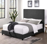 Bellemave® Charcoal Upholstered Platform Bed,Box Spring Required - Bellemave