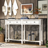 Bellemave® Console Table with Two Storage Drawers and Bottom Shelf - Bellemave