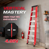 Bellemave® Fiberglass ladder with a tool tray - Bellemave