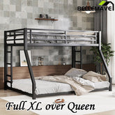 Bellemave® Full XL over Queen Metal Bunk Bed - Bellemave