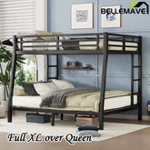 Bellemave® Full XL over Queen Metal Bunk Bed (Enhanced Slats) - Bellemave