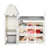 Bellemave® Kids Bookshelf and Toy Storage with HDPE Shelf and Bins - Bellemave