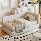 Bellemave® L - Shaped Corduroy Daybed Upholstered Daybed - Bellemave