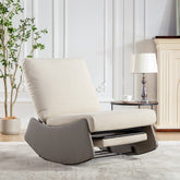Bellemave® Modern Comfy Nursery Rocking Chair with Footrest - Bellemave