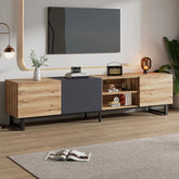 Bellemave® Modern TV with 3 Cabinets& Open Shelves - Bellemave