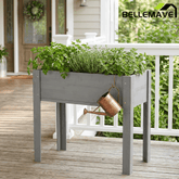 Bellemave® Raised Garden Bed with Legs, Outdoor Wood Elevated Planter Box - Bellemave