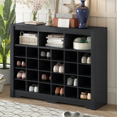 Bellemave® Sleek Design 24 Shoe Cubby Console with Curved Base - Bellemave