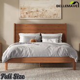 Bellemave® Solid Bamboo Platform Bed Frame & Wood Slats, Japanese Bed Frame, No Box Spring Needed, Easy Assembly, Noise Free - Bellemave
