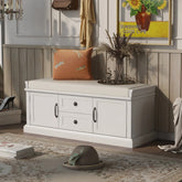 Bellemave® Storage Bench with 2 Drawers and 2 Cabinets - Bellemave