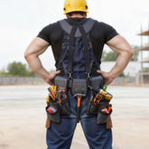Bellemave® Tool Belt, 22 Pockets Tool Pouch with Suspenders for Men, Heavy Duty Adjustable Utility Belt Bag Suspenders - Bellemave