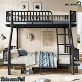 Black Twin Over Full Bunk Bed in Bedroom