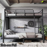 Bellemave® Twin over Full Bunk Bed, Space Saving Metal Frame with Noise-Reduced Design for Teens & Adults - Bellemave