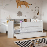 Bellemave® Twin Size Multi - Functional Daybed with Drawers and Trundle Bed, Headboard Storage and Tables, USB Charging Station - Bellemave