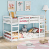 Bellemave® Wood Floor Bunk Bed with Ladder - Bellemave
