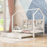 Bellemave® House Bed with Trundle Bed and Shelf - Bellemave