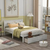Bellemave® Platform Bed with Under - Bed Drawers - Bellemave