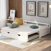 Bellemave® Twin Size Extending Daybed with Trundle - Bellemave