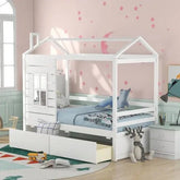 Bellemave® Twin Size House Bed with Two Drawers - Bellemave