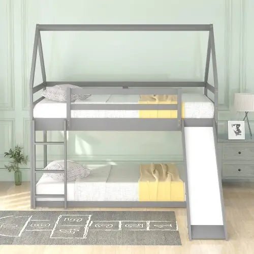 Twin Size House Bunk Bed with Slide: The Ultimate Kids' Room Upgrade? - Bellemave