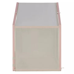 canopy bed frame with breathable linen canopy top