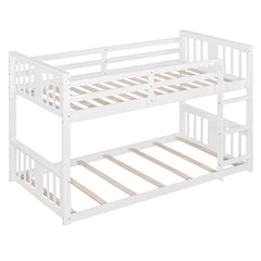 Bellemave® Twin Size Bunk Bed with Ladder