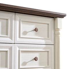 Bellemave® Farmhouse Style 7 Drawer Dresser Chest with Base