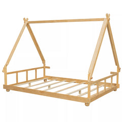 Bellemave® Tent House Bed with Skylight and Lights, Kids Canopy House Bed with Deer Antler Design