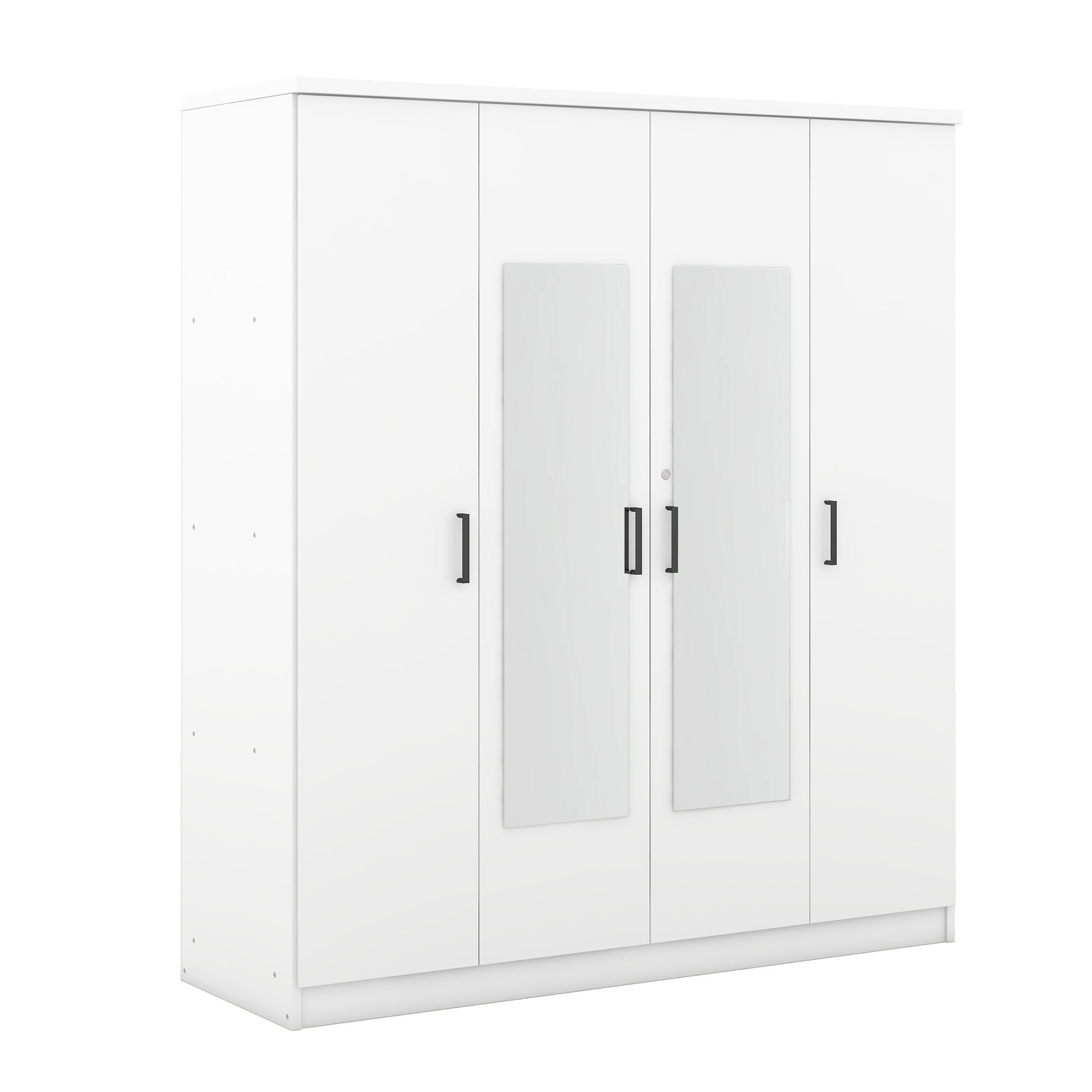 Bellemave® 4-Door Mirror Wardrobe with Shelves Bellemave®