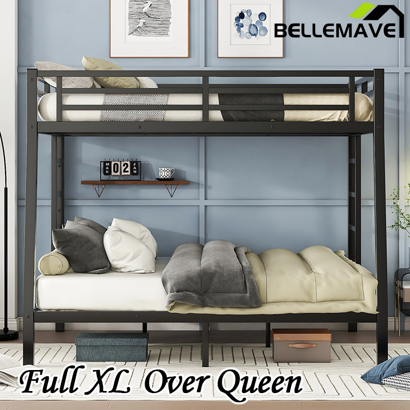 Bellemave® Full XL over Queen Metal Bunk Bed