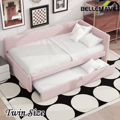 Bellemave® Twin Size Upholstered Daybed with Trundle