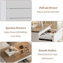 Bellemave® Modern 5 Drawers Dresser with Drawers Hidden handle Design