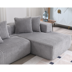 Bellemave® 131" U-shaped Modular Sectional Couch with 8 Pillows