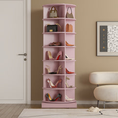 Bellemave® 360 Rotating Shoe Cabinet with 7 Layers Can Accommodate Up to 28 Paris Shoes