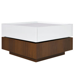 Bellemave® Square 360°Rotating Coffee Table with 2 Drawers