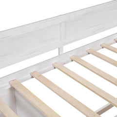 Bellemave® Wooden Daybed with Drawers and Shelves